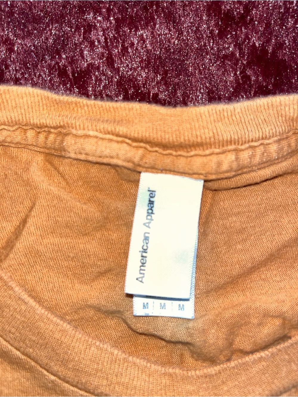American Apparel Medium Caramel/Tan Crewneck Tee